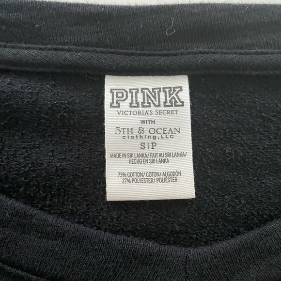 Victorias Secret Pink Iowa Hawkeyes crew neck sweatshirt sparkle womens small - Picture 3 of 4